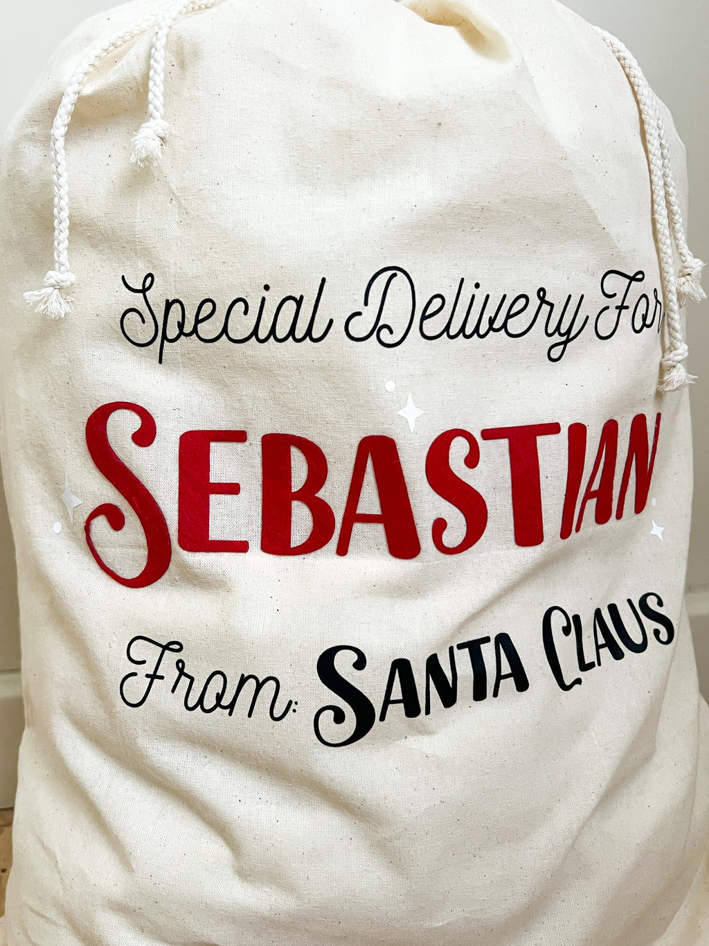 Custom Name Santa Sack
