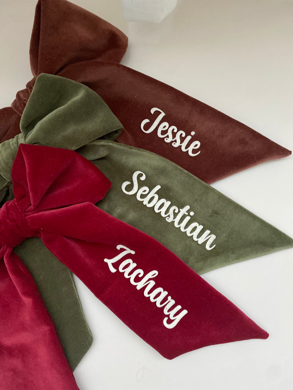 Personalised Stocking Bows