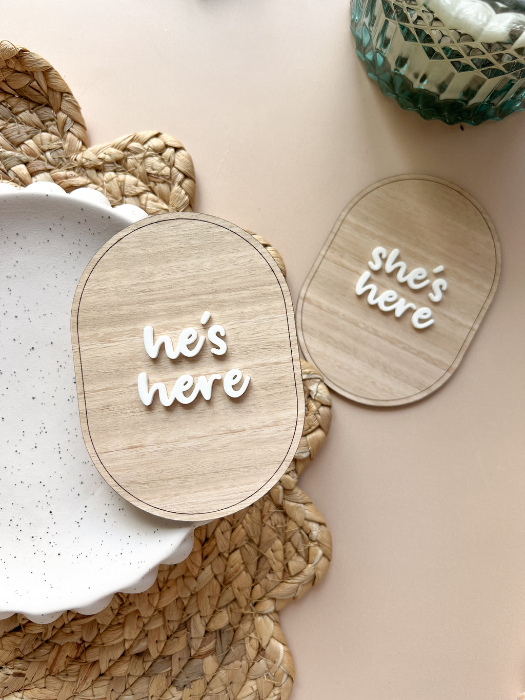 She's Here / He's Here Announcement