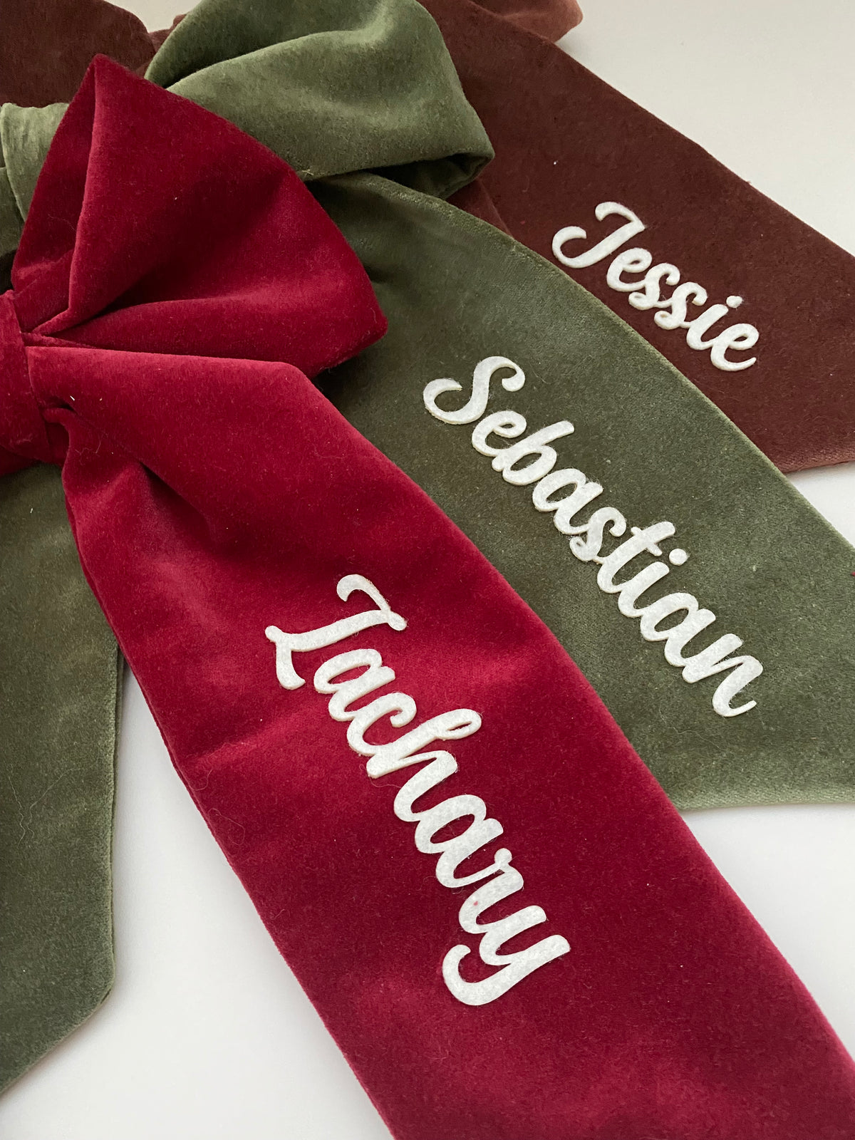 Personalised Stocking Bows