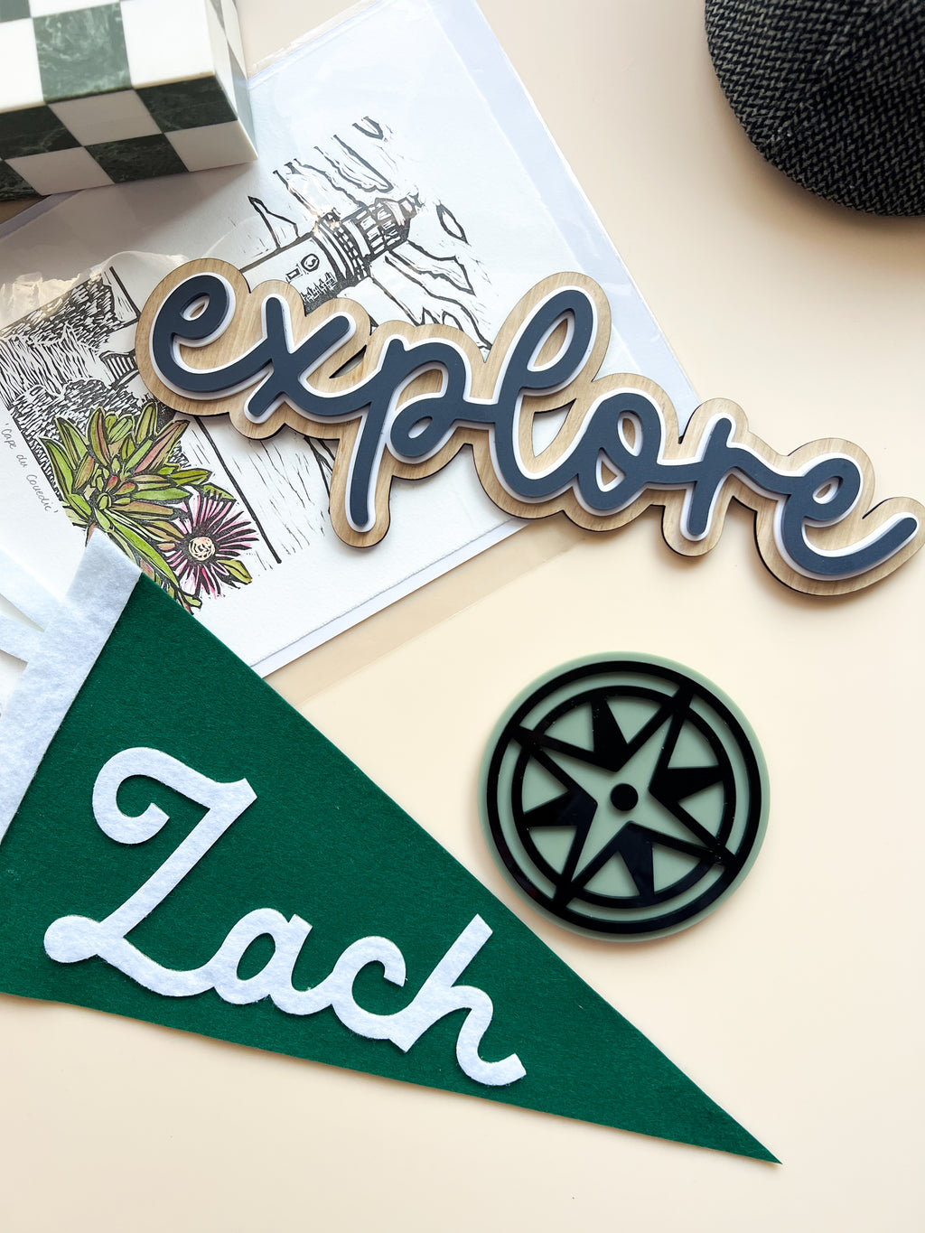 Triple Layered Name / Word Plaque