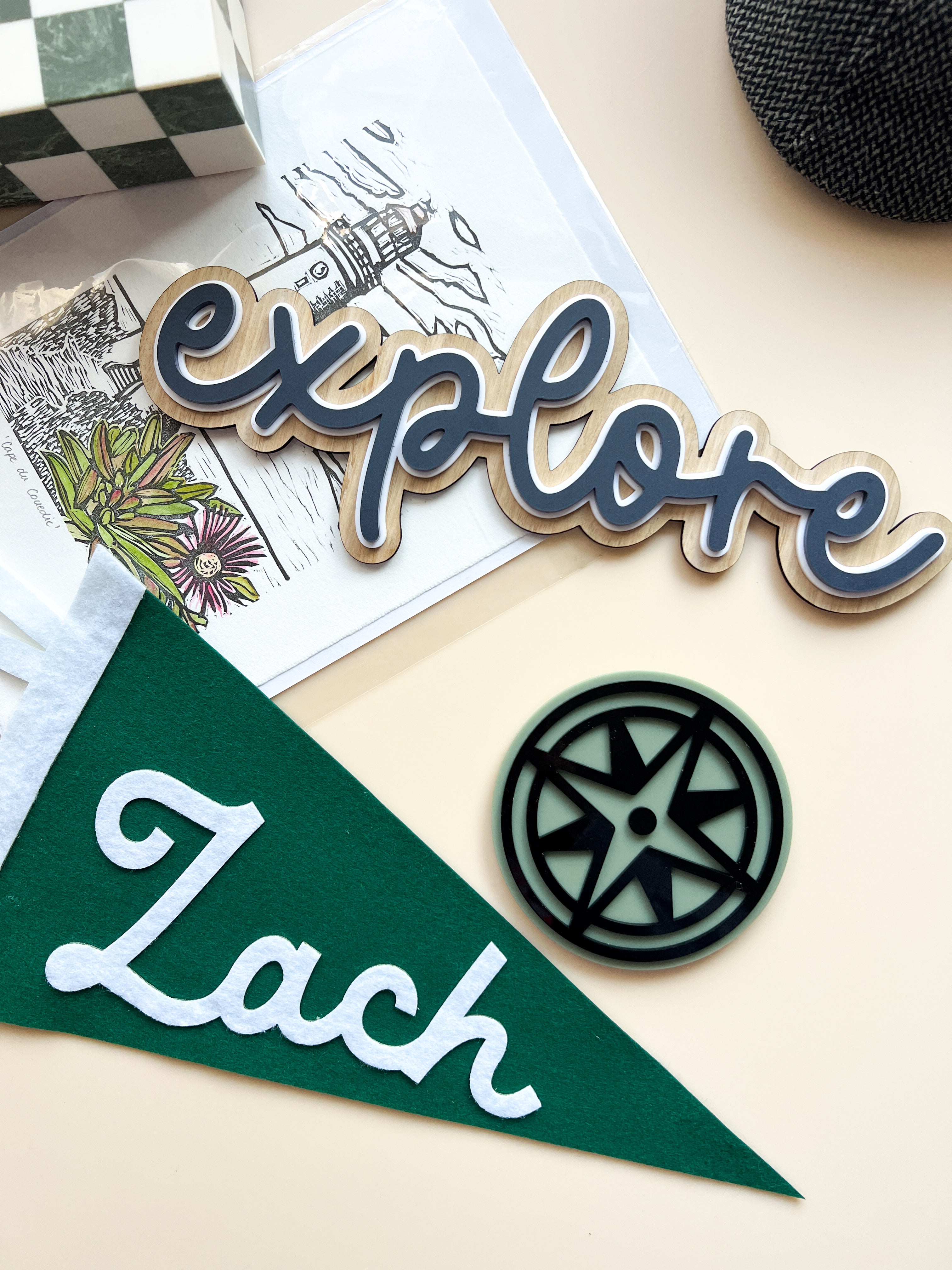 Triple Layered Name / Word Plaque