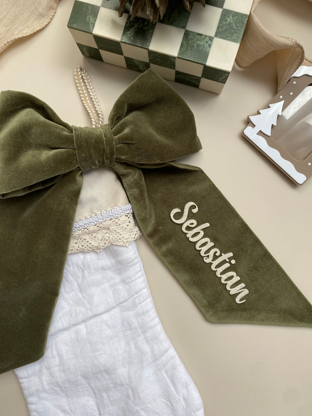 Personalised Stocking Bows