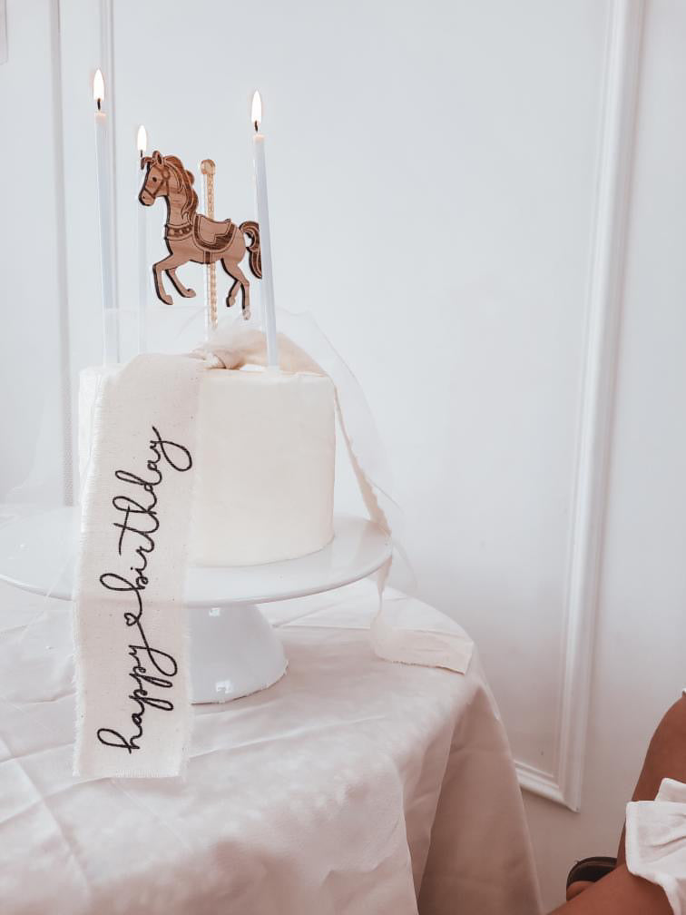Cake Topper - Carousel Horse