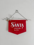 ‘Santa Please Stop Here’ Wall Hanging