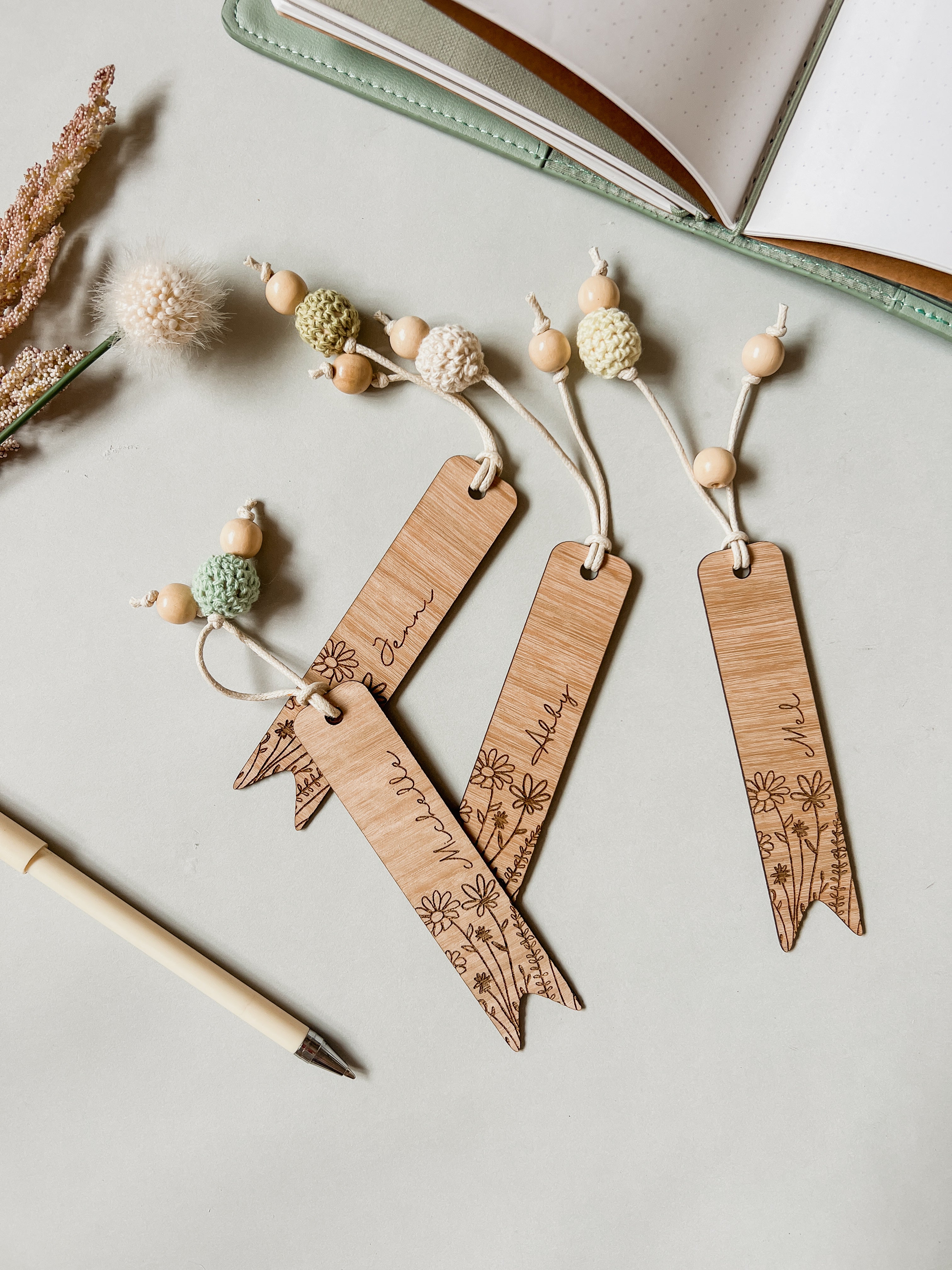 Personalised Bookmark - Wildflower