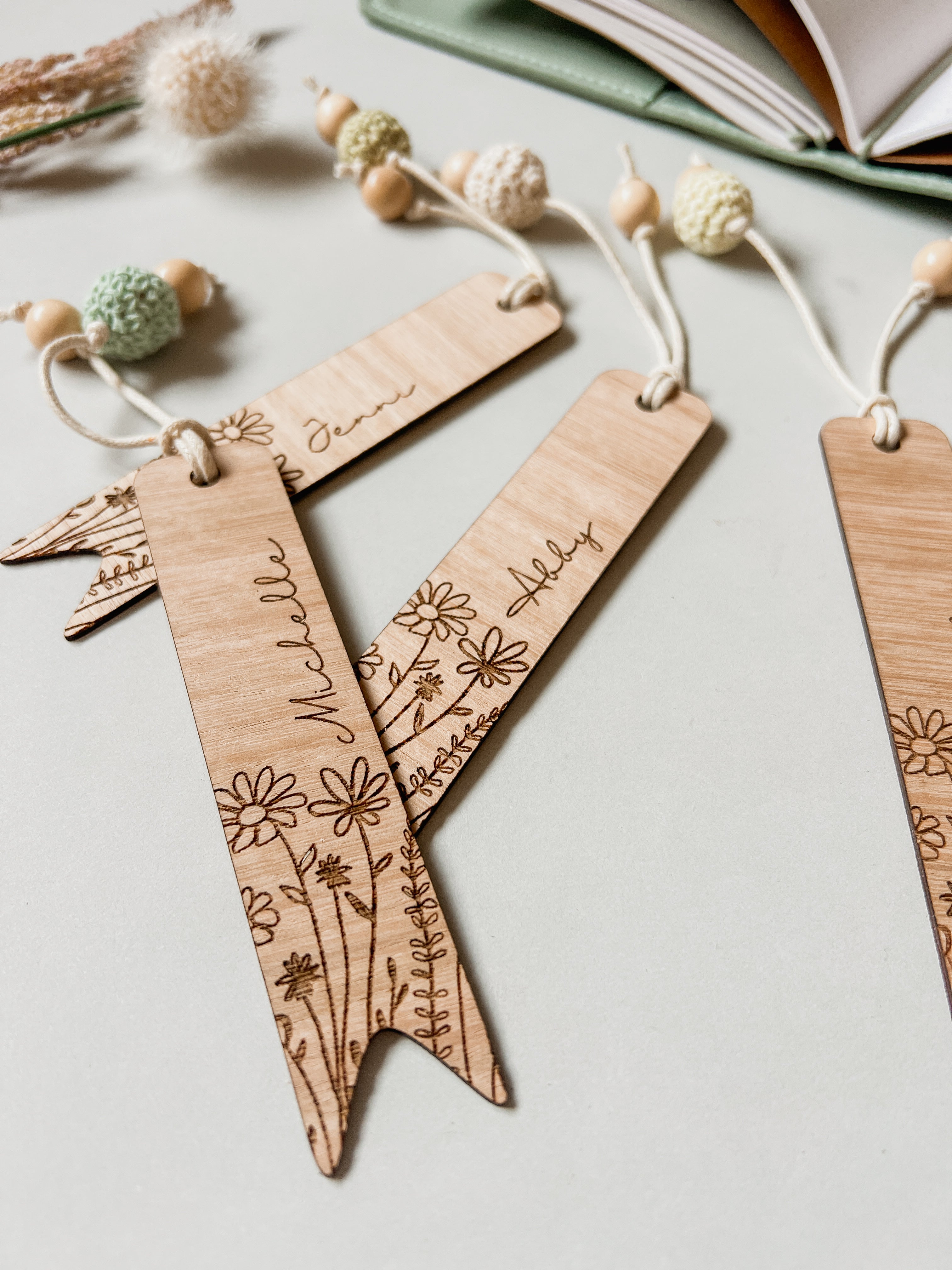 Personalised Bookmark - Wildflower