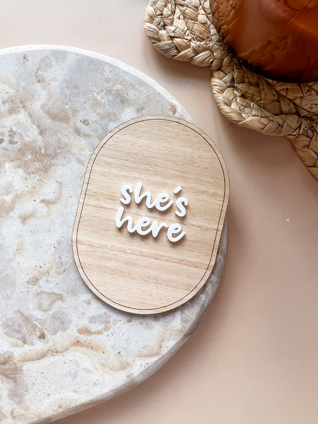 She's Here / He's Here Announcement