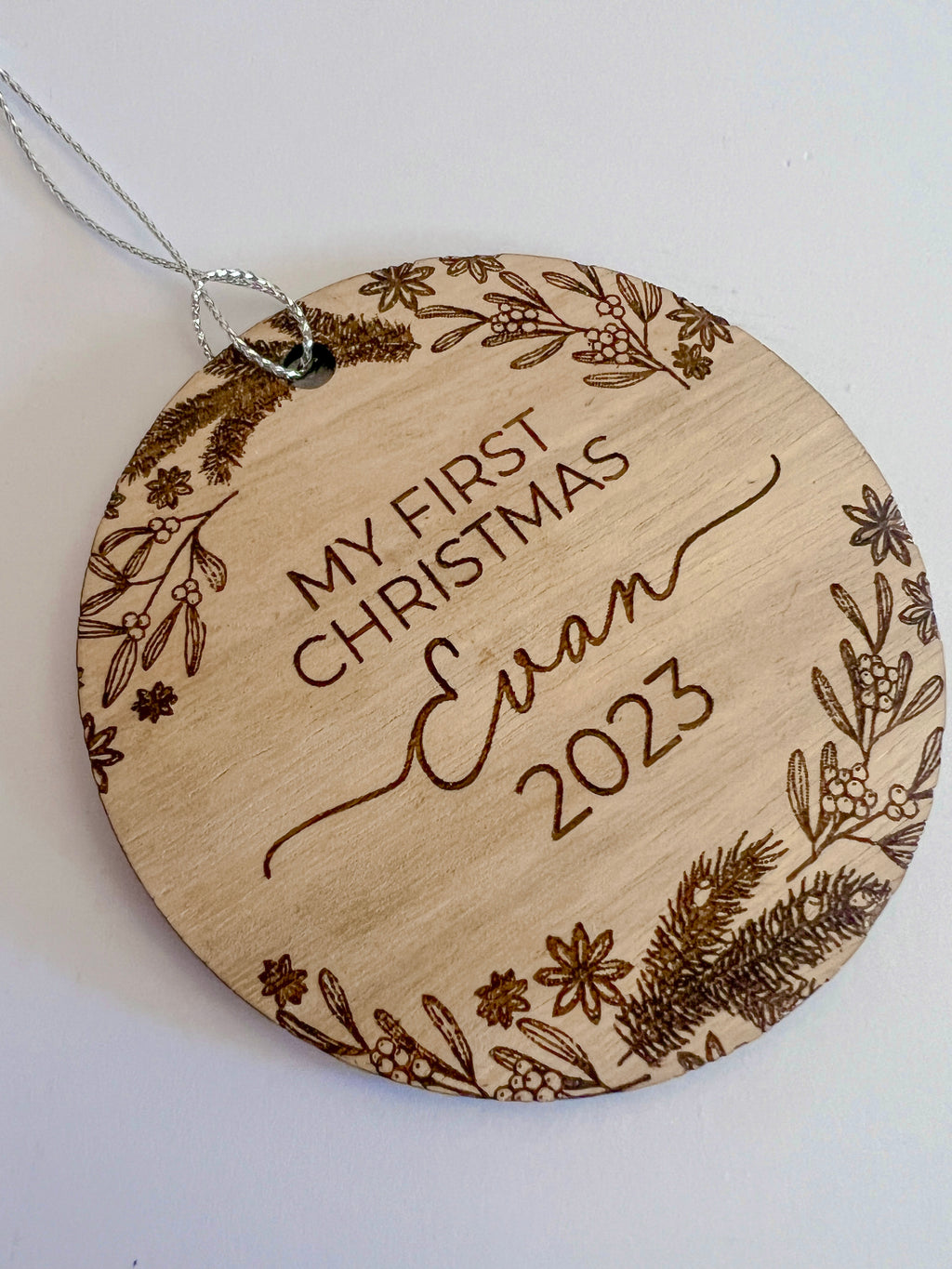 My First Christmas - Pesonalised Disc Ornament