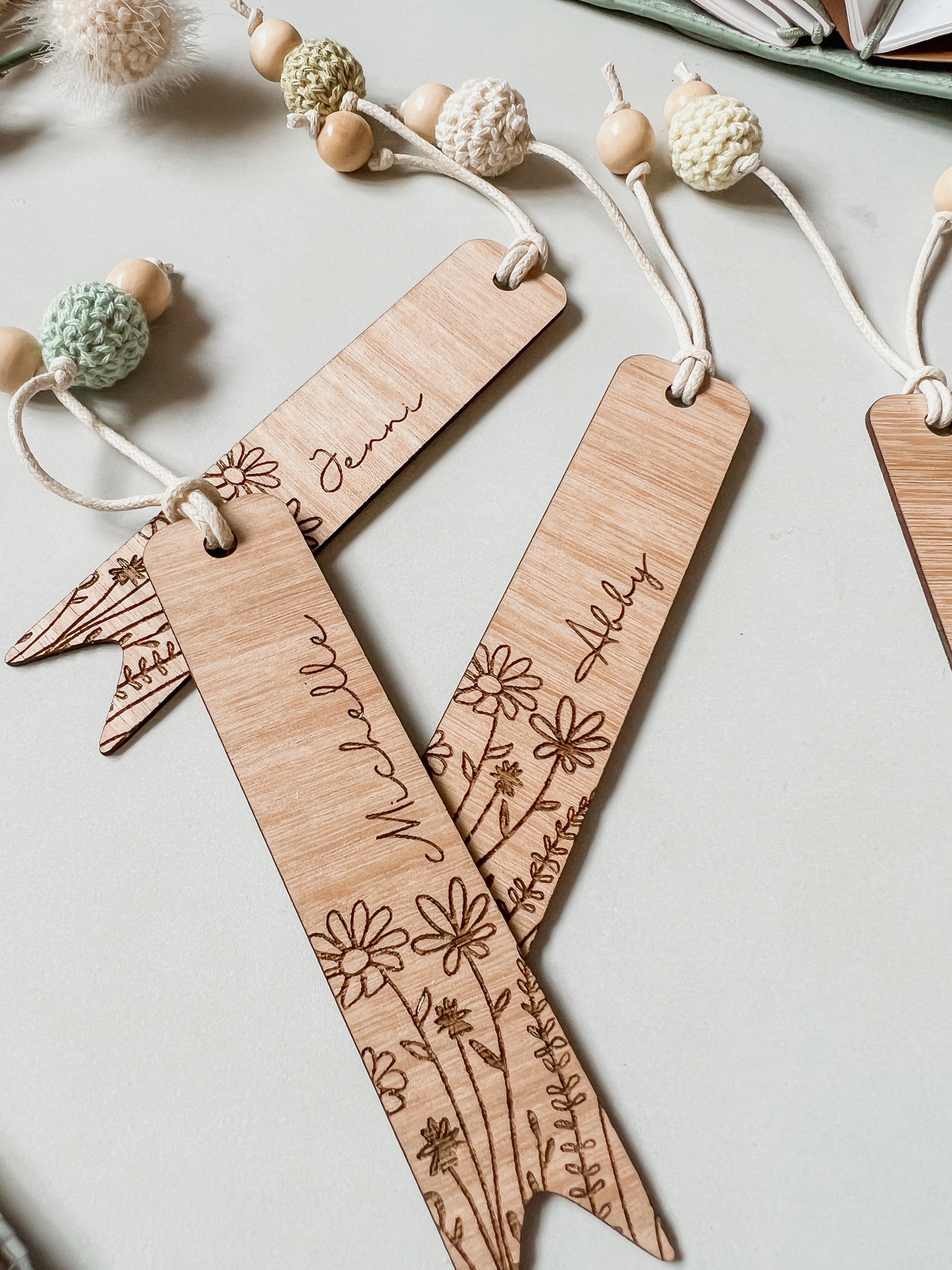 Personalised Bookmark - Wildflower