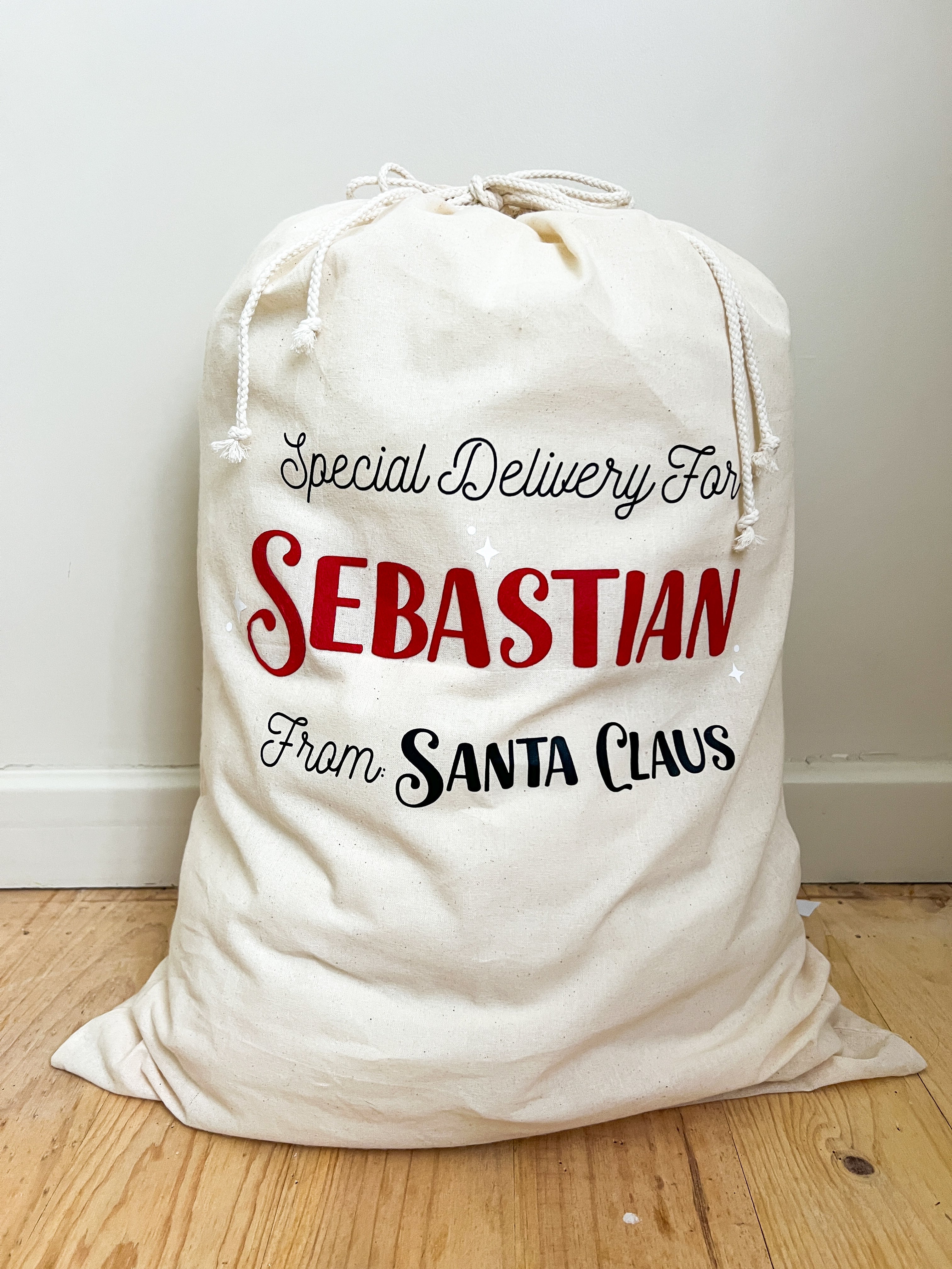 Custom Name Santa Sack