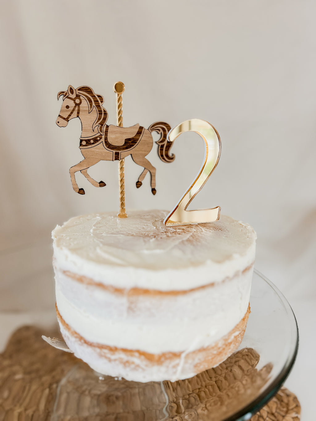 Cake Topper - Carousel Horse