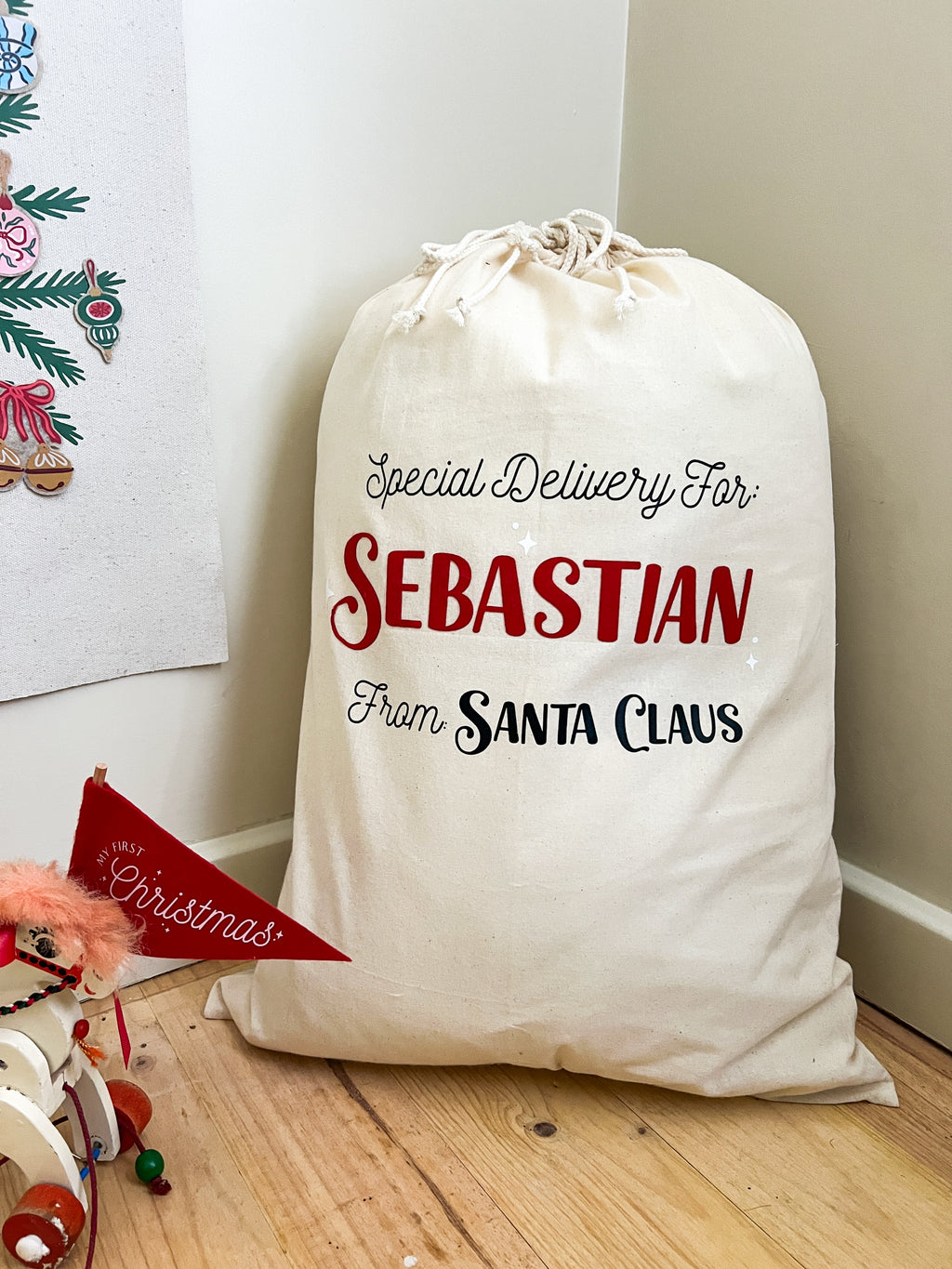 Custom Name Santa Sack