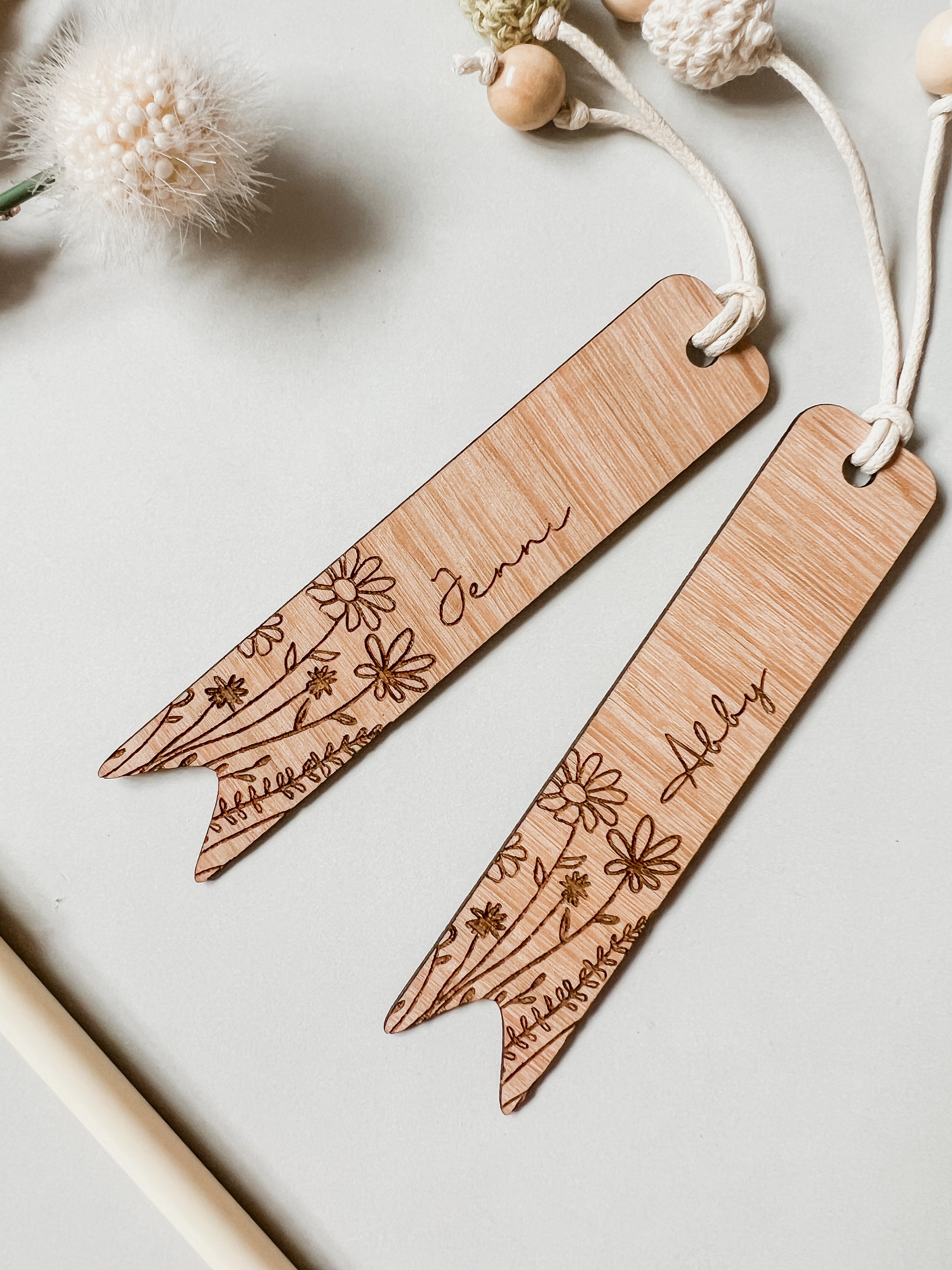 Personalised Bookmark - Wildflower