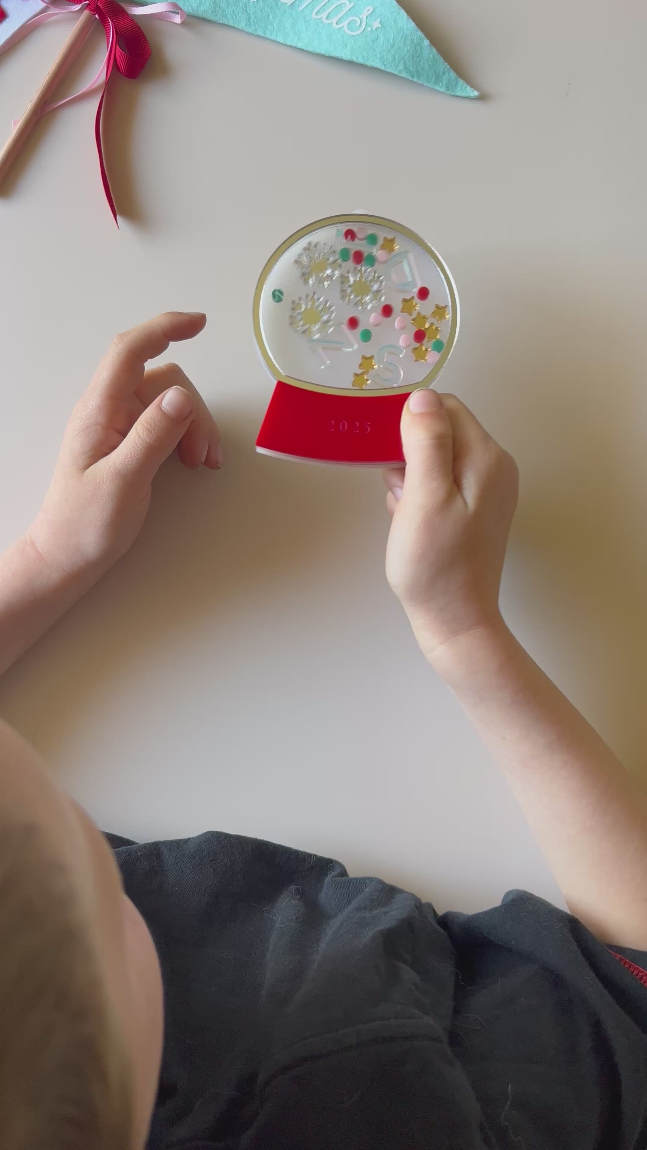 Personalised Snowdome Shaker Ornament